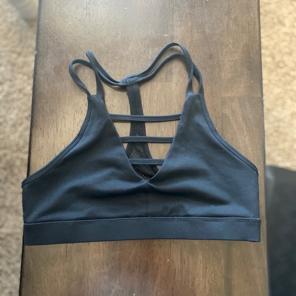 Zyia Black Grid Sports Bra